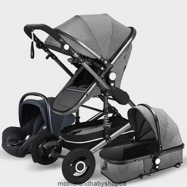 

baby 3 in 1 genuine portable carriage fold pram aluminum frame stroller01