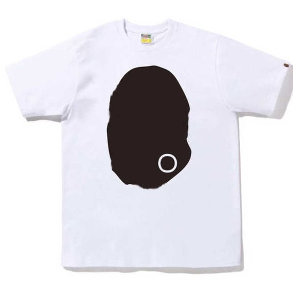 

men's classics luxury t shirts men women ape tees brand tshirts high street loose t-shirts casual cotton short sleeve couple t-shirt po, White;black