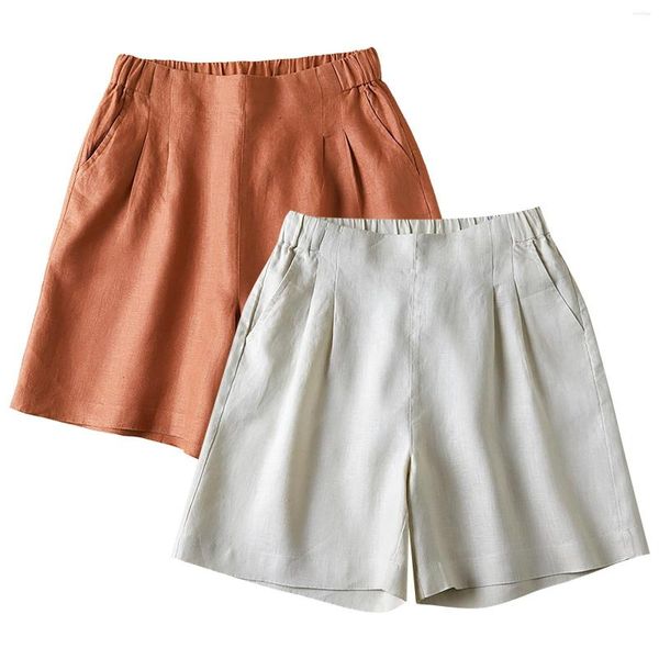 

women's shorts loose casual cotton elastic wide leg pants, White;black