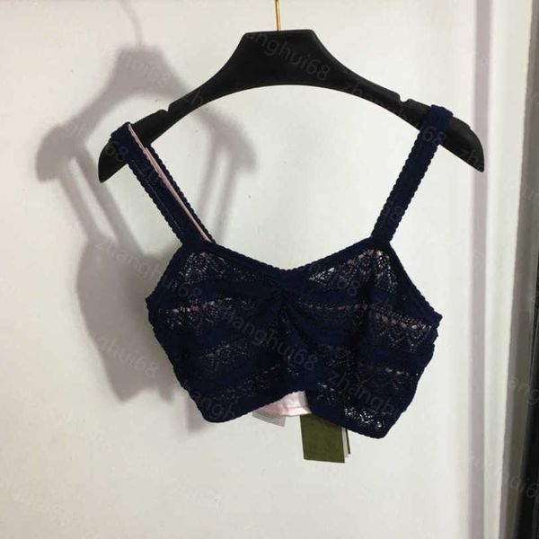 

23ss womens designer clothing women hollowed-out knit with strapless straps with suspenders lining women clothes a1, Black;white