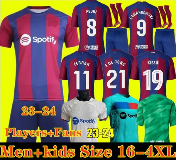 

camisetas de football lewandowski soccer jersey memphis pedri barcelonas raphinha ferran 23 24 ansu fati 2023 2024 f. de jong dest kit shirt, Black;yellow