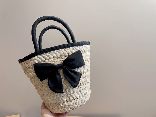 

straw bag vegetable basket 2023 new gentle all-matching capacity