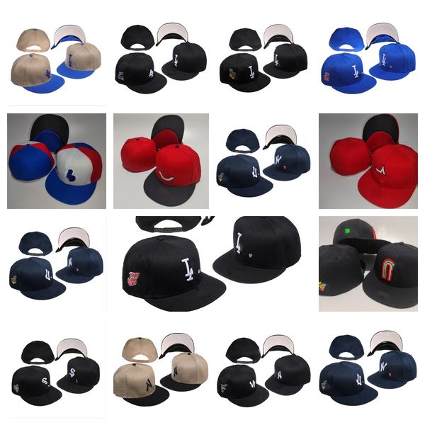 

adjustable snapbacks hats men 2023 designer ball baseball flat sun hat all team logo embroidery caps outdoor sports hip hop fitted beanies, Blue;gray