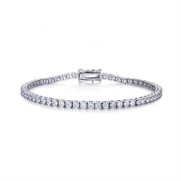 

most popular 18 cm bracelets 925 sterling silver tennis magnetic necklace moissanite