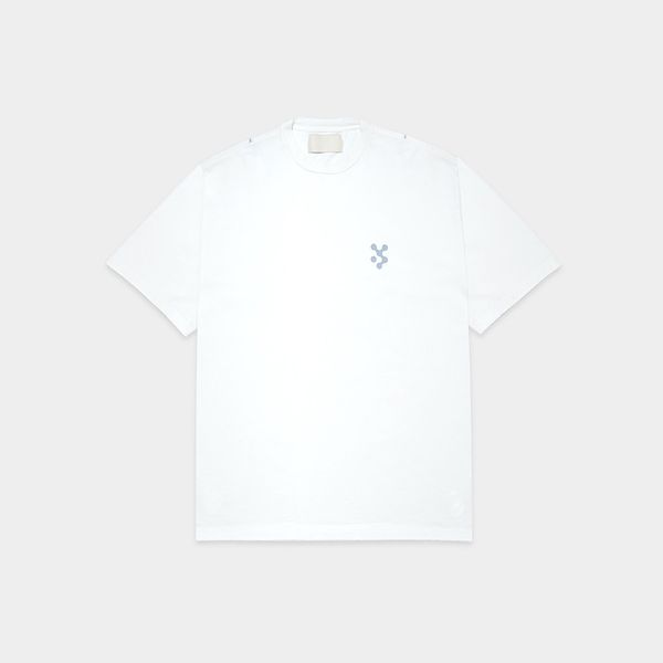 

23ss new woman men's t-shirts darted t-shirt classic printed solid color simple short sleeve casual summer fashion breathable high stre, White;black