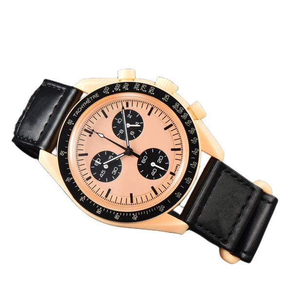 

Mission to the moon watch mens designer watches Quarz air king earth moonswatches nylon luxury ceramic Planet movement montre Limited Edition Master Wristwatches
