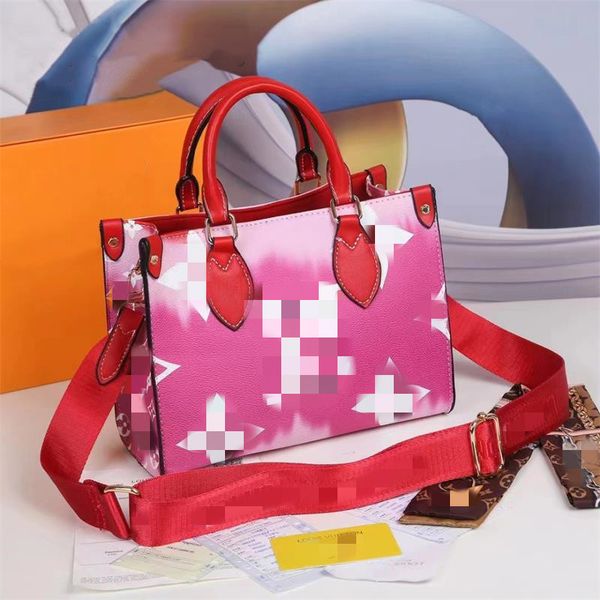 

2023 womens ggss yslss louisity viuttonity shoulder bags onthego fashion old flowers totes designers handbags bag purse ladies casual tote f