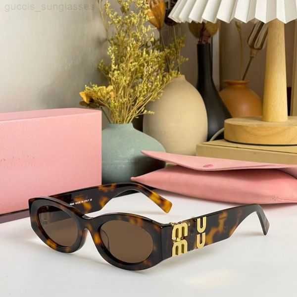 

miu sunglasses oval frame designer sunglasses women radiation resistant personality men's retro glasses board high grade high uv400 miu, White;black