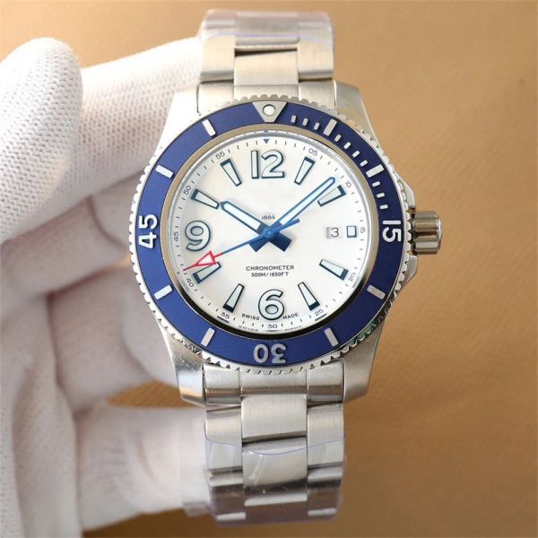 

aaa 3a quality brand watches 42mm men sapphire glass stainless steel with gift box automatic mechanical jason007 watch 02-2, Slivery;brown