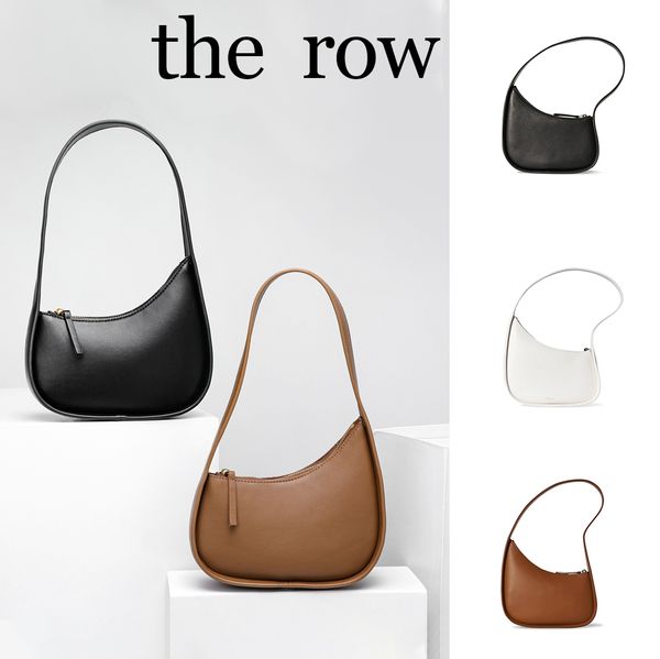 

mens 7a quality luxurys the row half moon bag underarm womens classic handbags designer tote clutch shoulder bags large phone hobo leather c