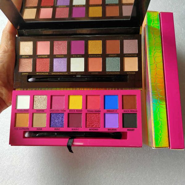 

brand 14 colors eye shadow palette shimmer matte beauty makeup eyeshadow dhl