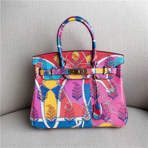 

totes birkins designer h family brand bags designer backpacks women's graffiti painted portable leather women's bagqq