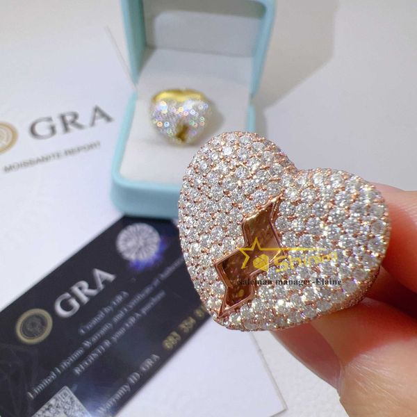 

fine jewelry pass diamond tester moissanite silver ring