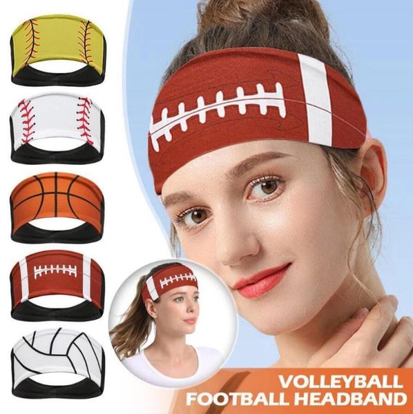 

fashion softball sports sweat ball headbands girls yoga fitness women hair accessories bandannas wide running basketball hairband, Silver