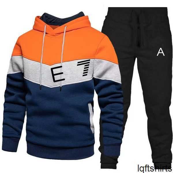 

tracksuit brand print men set 2023 new spring autumn sportswear sports suit casual sweatsuit hoodie pants male jogging clothing ea706788# 6s, Gray