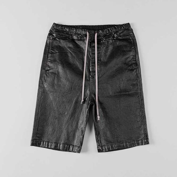 

subhuman men's waxed denim straight leg six piece pants for men, Black