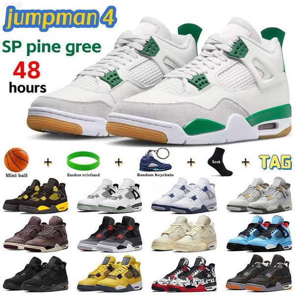 

jumpman 4 4s mens basketball shoes sp pine gree seafoam midnight navy red thunder university blue white cement starfish infrared black cat m