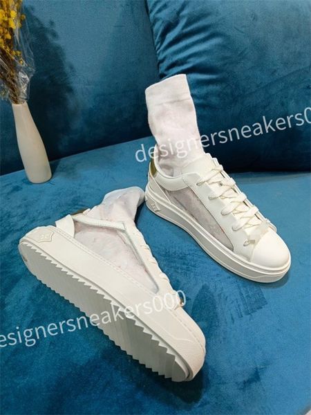 

2023 designers casual shoes reflective sneaker women men shoes calfskin vintage trainer platform shoes obliques knit trainers, Black