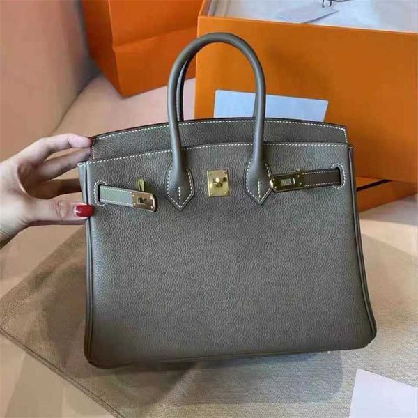 

10a h erme s birkins bags 2023 household bag women's large capacity layer litchi grain leather crossbody bag women's handbag
