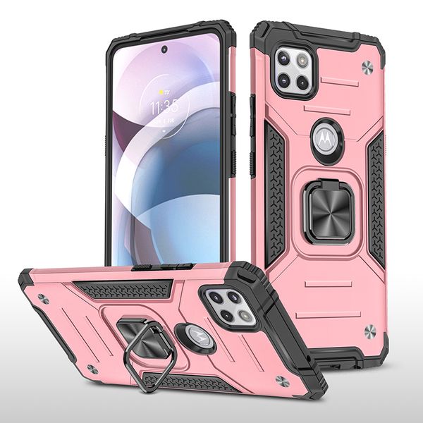 

kickstand ring holder phone cases for motorola one 5g ace fusion hyper g fast pure power stylus hybrid pc tpu armor shockproof cellphone cas