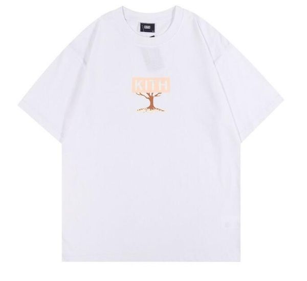 

2023 new kith designer t shirt mens t shirts summer men casual short sleeve printing tees mens clothes us size, White;black