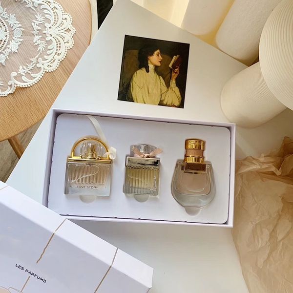 

luxury designer piggy bag ribbon perfume 3pcs set 30ml * 3pcs with nozzle love story send mother girlfriend friend gift special ing