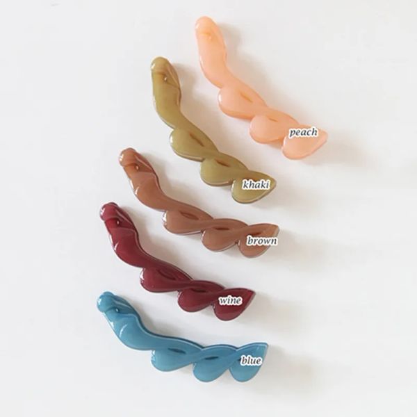 

korean version girls hairpin simple and wild accessories headdress fashion vertical clip grab horse clip, Black;brown
