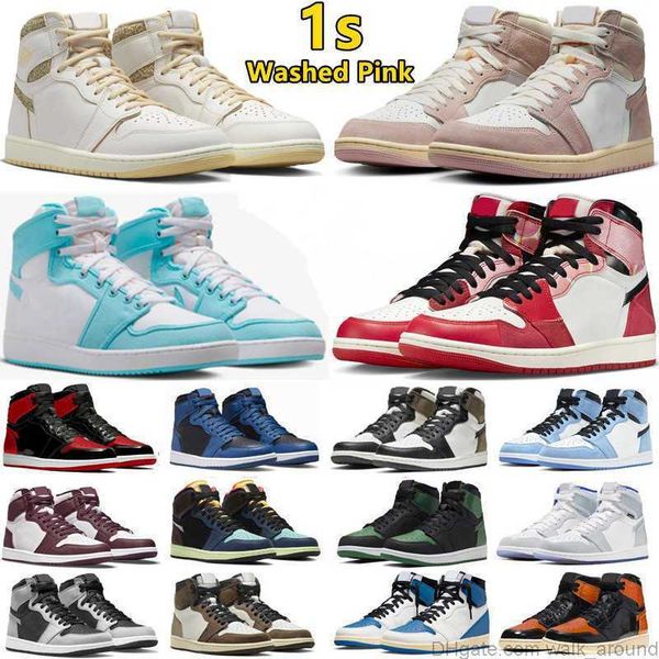 

jorda n jumpman 1 1s mens basketball shoes spider verse bleached aqua unc toe lost found true blue lucky green washed heritage bred patent r