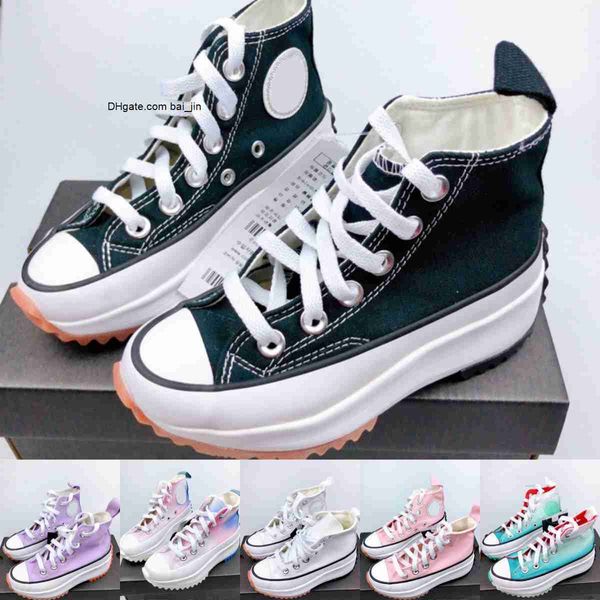 

canvas kids shoes classic run star sneakers high toddlers hike boys girls outdoor shoe running designer kid children youth climbing casual s, Black