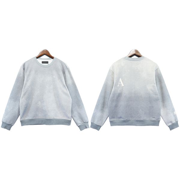 

23ss designer letter print shirt mens hoodies streetwear round neck loose male sweatshirt hip hop style streetwear, Black