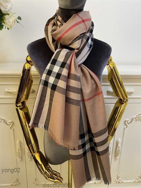 

women's long scarves shawl 100% cashmere material autumn and winter fashion to keep warm scarf size 210cm- 72cmbccl, Blue;gray
