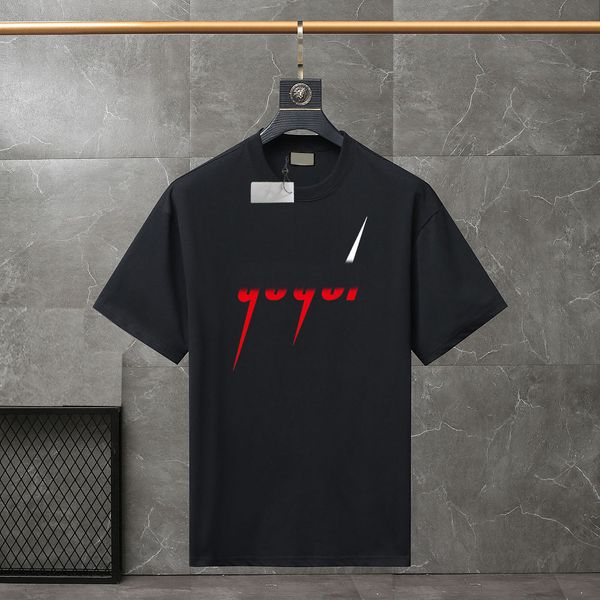 

2023 summer men's and women's fashion and leisure brand temperament joker soft cartoon letter printed t-shirt size xs-4xl#lj07, White;black