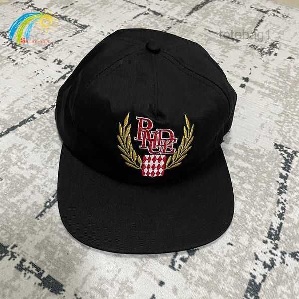 

ball caps 2023 casual wide brim outdoor sunscreen rhude baseball cap men women streetwear green blue adjustable hat y23 4 1tzg, Blue;gray