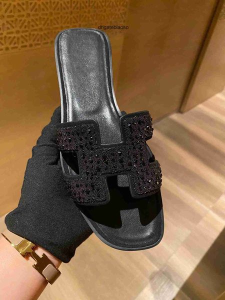 

oran hermz oasis slippers women sandals casual 2023 girl h designer h women summer flat fashion shoes female classic gold brown slipper zruy