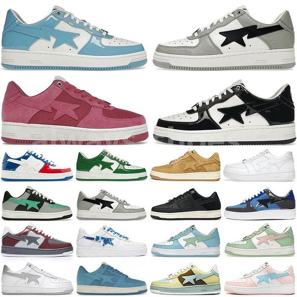 

star designer shoes low black green abc camo pink sax tokyo orange triple white plate-forme leather sneaker fashion street skate trainers bp