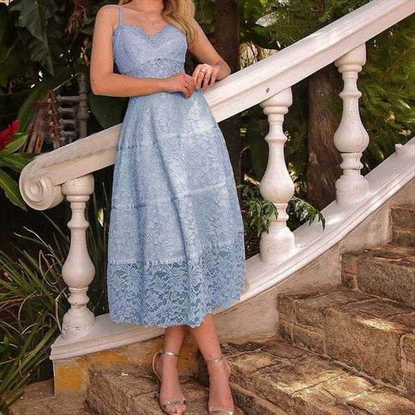 

summer womens lace strap dress holiday casual dresses pink beach, Black;gray