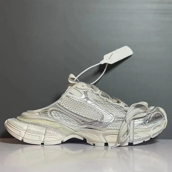 

brand 3xl sneakers shoes dad track 9.0 men women retro trainers black white yellow mesh nylon summer sports treaded sole runner sports slipp