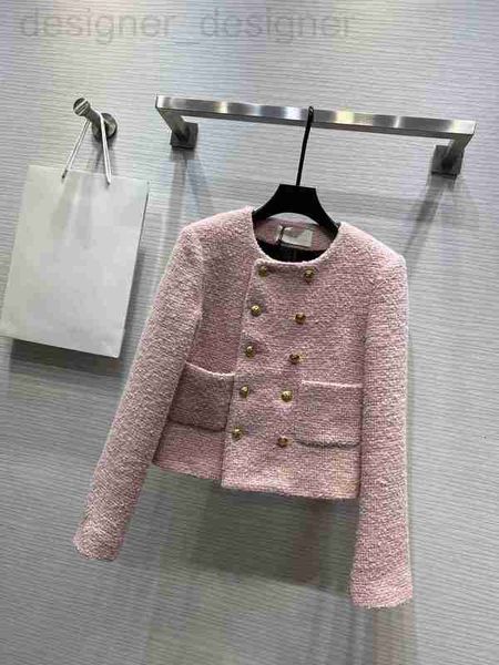 

women's plus size outerwear & coats designer 2022 women vintage designer tweed blazer jacket coat female milan runway dress causal long, Black
