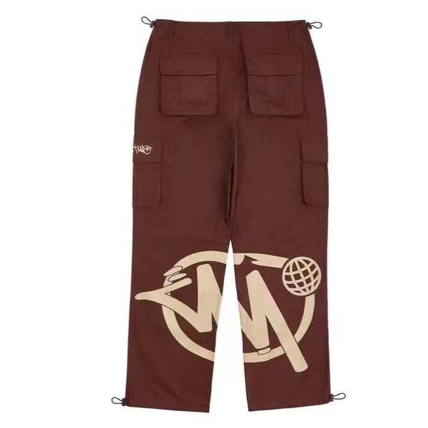 

minus two cargo pantalones clothes baggy cargos pants multi-color printed patchwork trend casual high street instagram super fire everything, Black