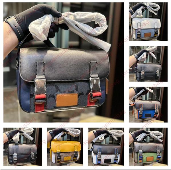 

designer coac bag league messenger bags men cycling package track shoulder crossbody satchel mens sport color matching flip hasp wallet dhga