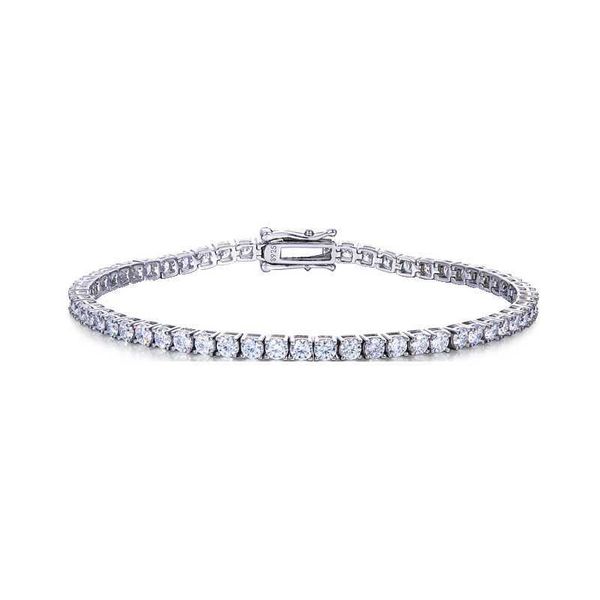 

selling hip hop tennis bracelet 3mm 925 sterling silver zircon fashion jewelry