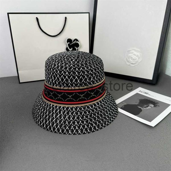 

wide brim hats designer classic bucket hat beach hats summer caps baseball cap straw hats women 2 option garden fashion fisherman hat j23061, Blue;gray