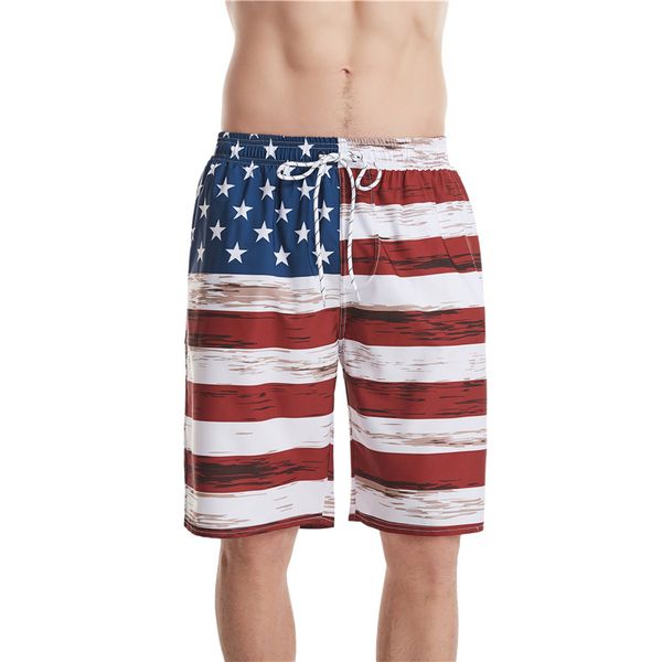 

beach pants mens men shorts short 3d printed hawaii pattern man independence day running men sports jogging fitness quick dry mens gym sport, White;black