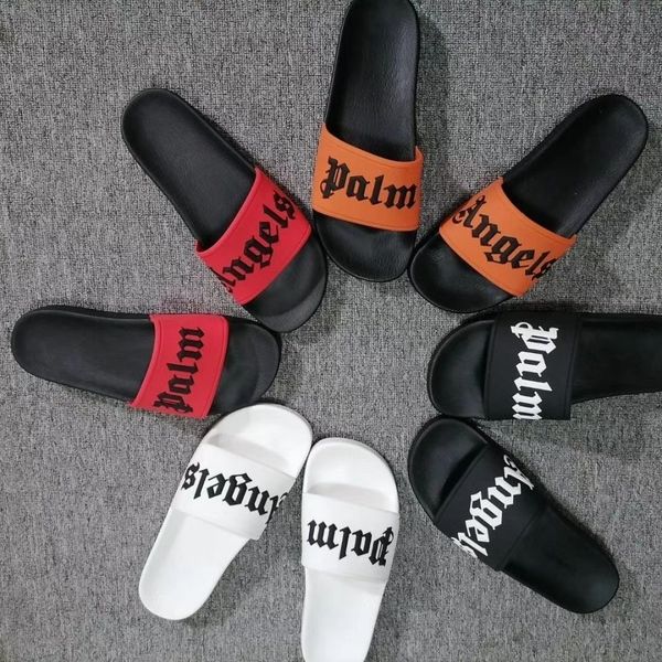

2023 palm angel designer slippers men's and women's slippers summer outside wear new trend couple sandals beach flip-flops, Black