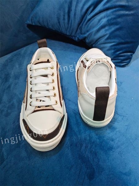 

2023 r sneakers timeout women casual shoes lady calfskin white pattern shoe retro styles classical quality, Black