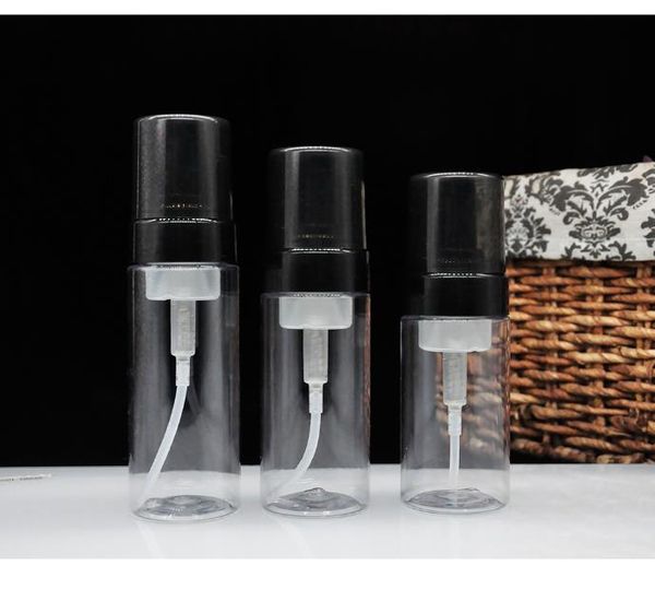 

100/120/150ml cleanser mousse bottle empty refillable plastic pump bottle vial trip pot foam soap liquid mousse