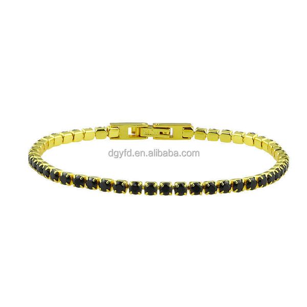 

18k gold plated 3mm cubic zirconia classic tennis bracelet essentials cz bracelets for women, Silver
