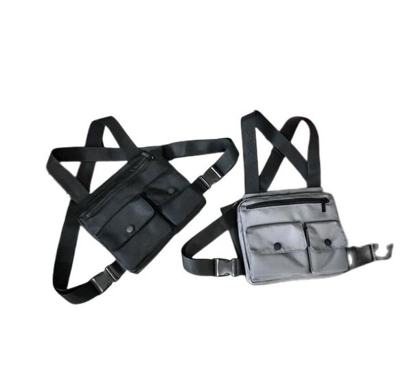 

streetwear vest chest rig bag women men designer nylon shoulder bag quality hip hop sling chest pouch