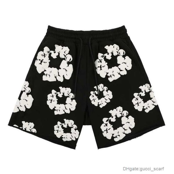 

men's pants gaojie fashion brand foam cloud printing casual shorts, Black