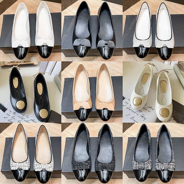 

leather bow sandals luxury designer shoes pointed women loafers cotton linen embroidered casual shoes summer new outdoor flats comfortable n, Black